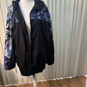 Floral Black Women's Jacket
